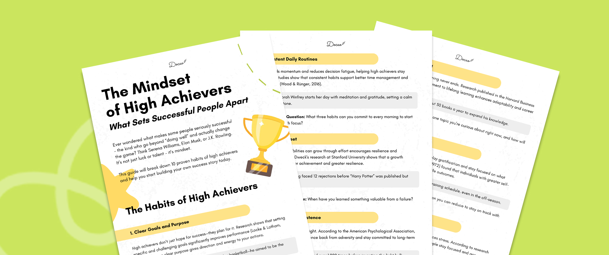 The Mindset of High Achievers What Sets Successful People Apart