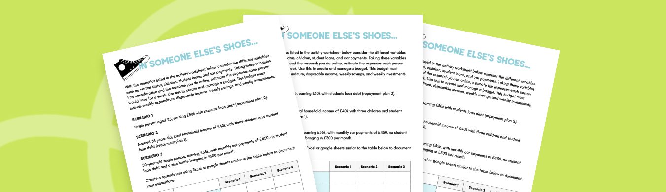 A Financial Literacy Exercise Banner