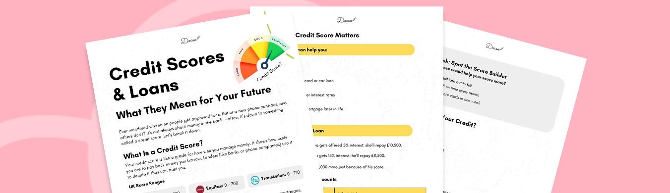 Credit scored & loans Banner